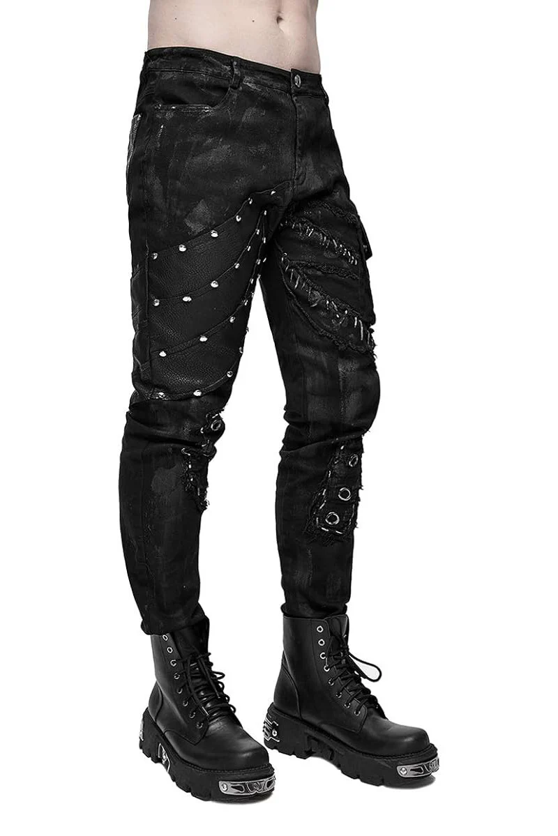 Patient 99 Distressed Punk Pants - Image 4