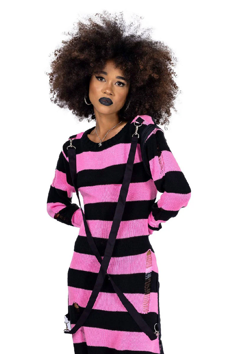 Petunia Dress [BLACK/PINK] - Image 4