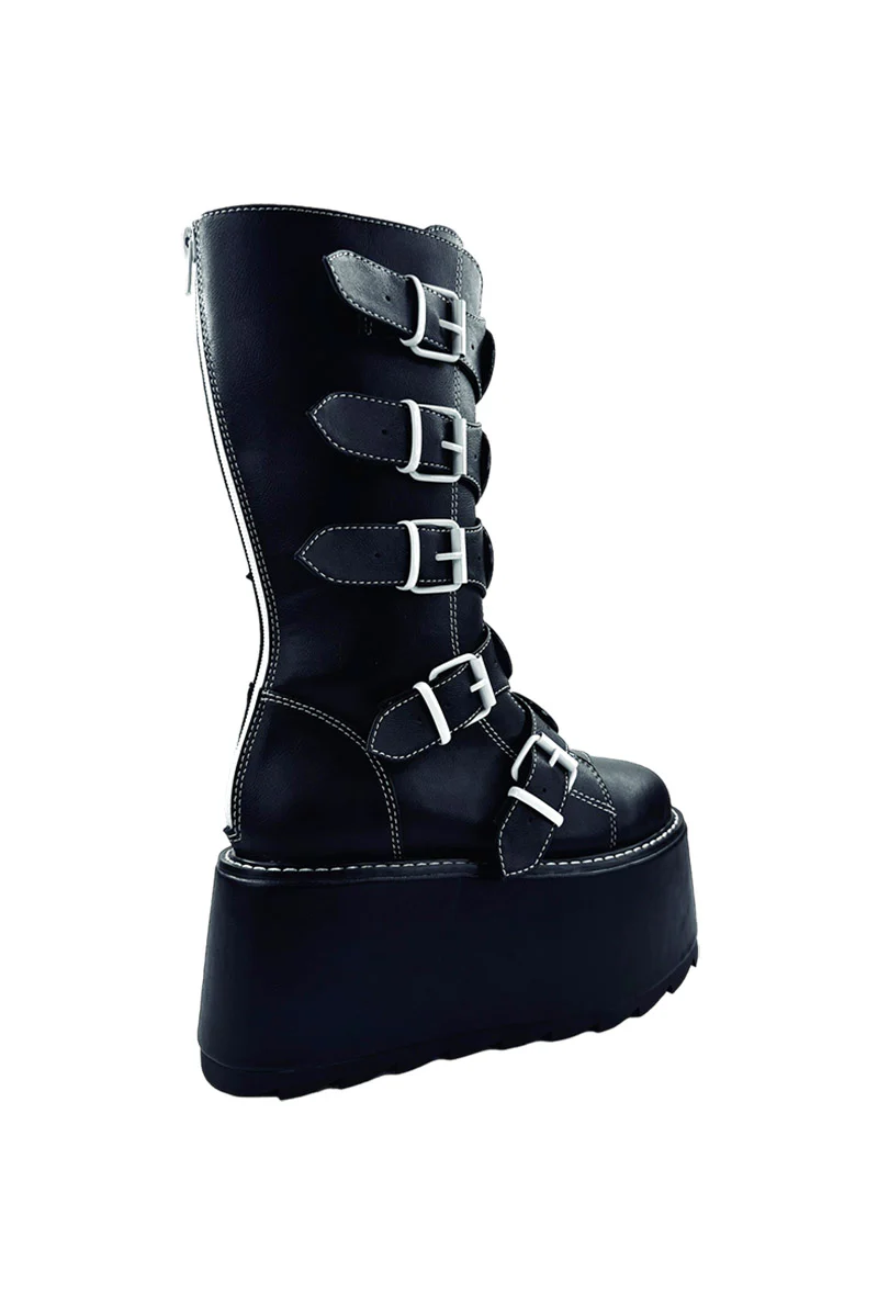 Phazer Emily The Strange Platform Boots [BLACK/WHITE] - Image 5