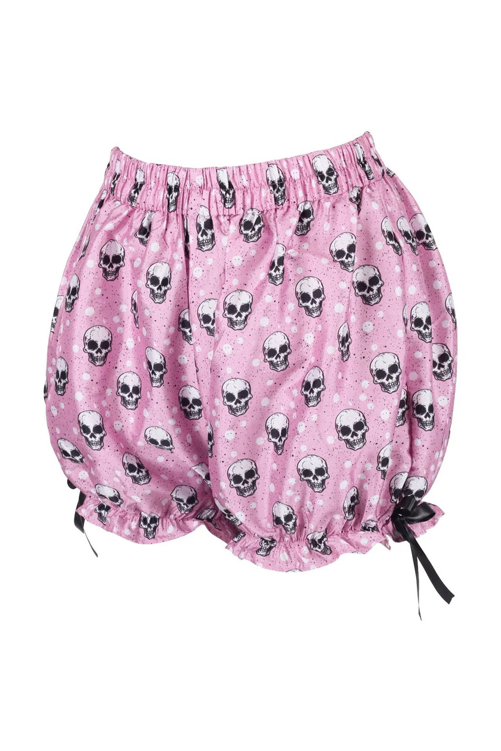 Pink Skulls Crepe Bloomers - Image 2