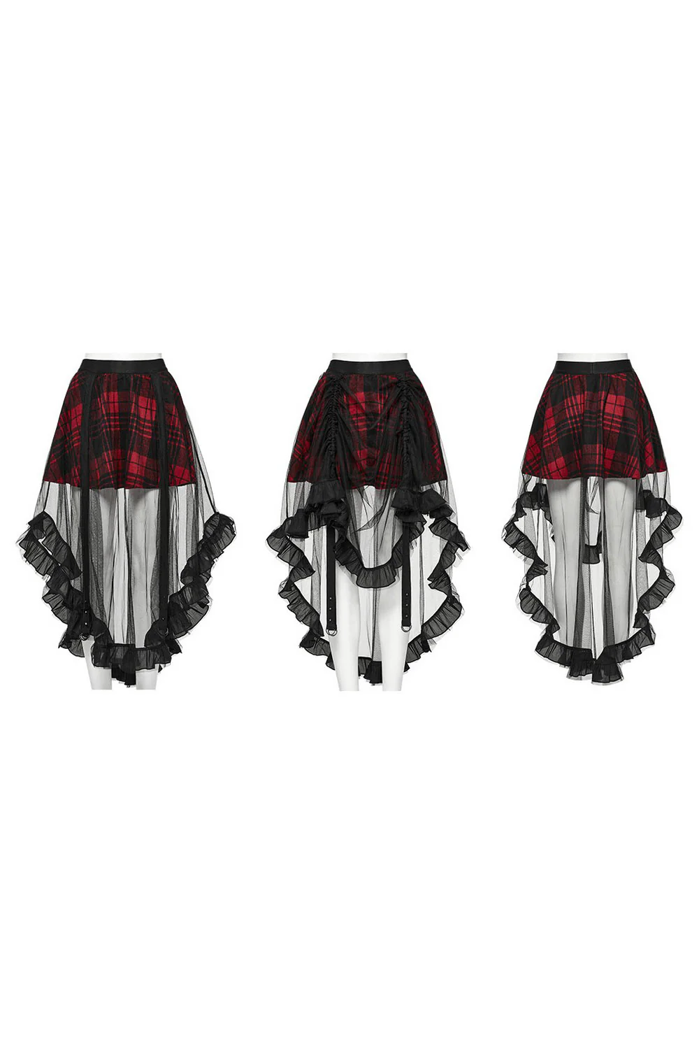 Pixie Dust Plaid Mesh Skirt - Image 10
