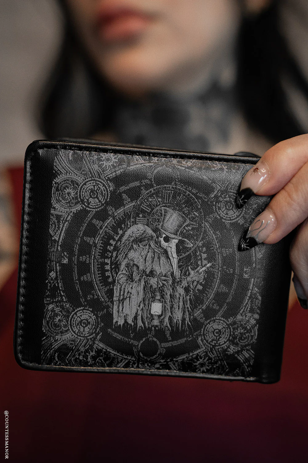 Plague Doctor Bifold Wallet w/ Chain - Image 2