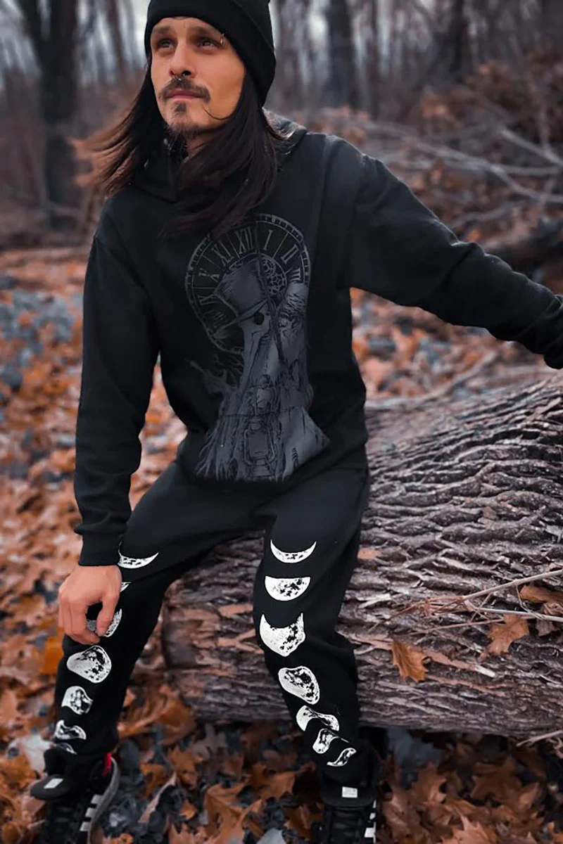 Plague Doctor Hoodie [GREY ASHES] - Image 10