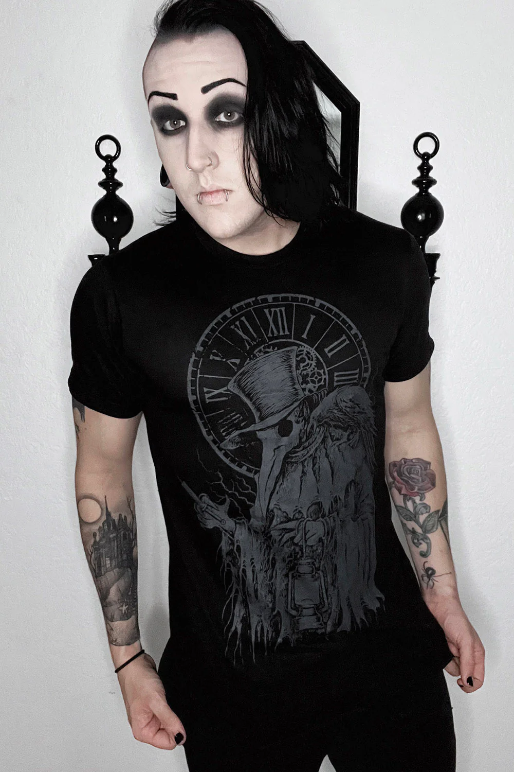 Plague Doctor T-shirt [GREY ASHES] - Image 3