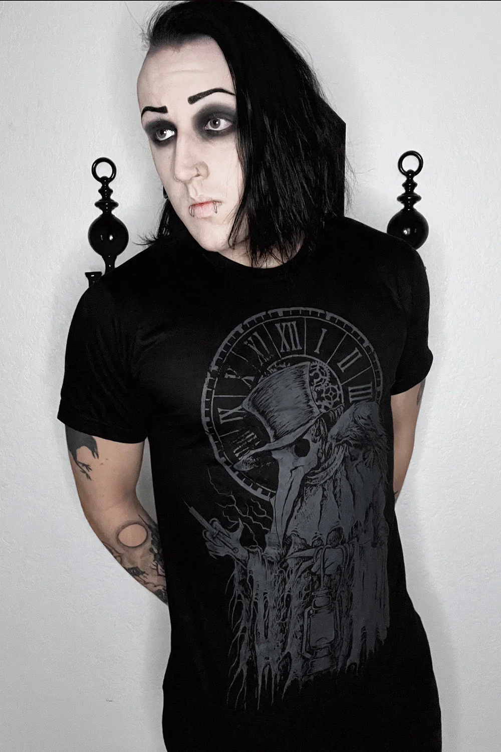 Plague Doctor T-shirt [GREY ASHES] - Image 4