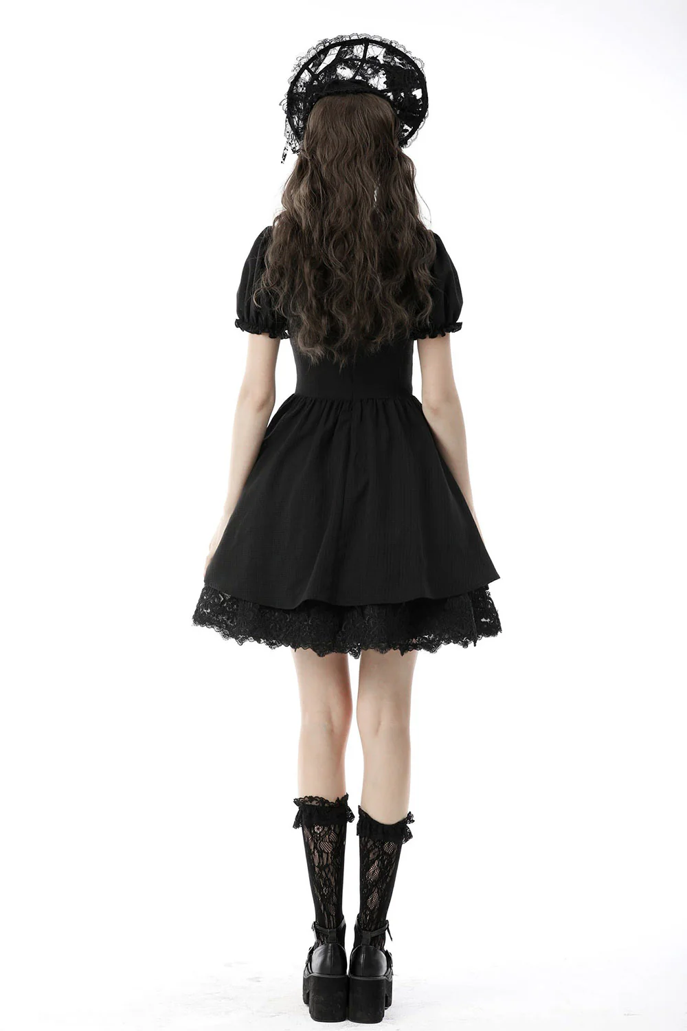 Puffed Sleeve Mini Dress - Image 8