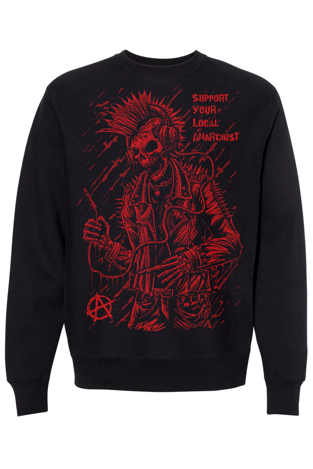 Punk's Not Dead Sweatshirt [Red]