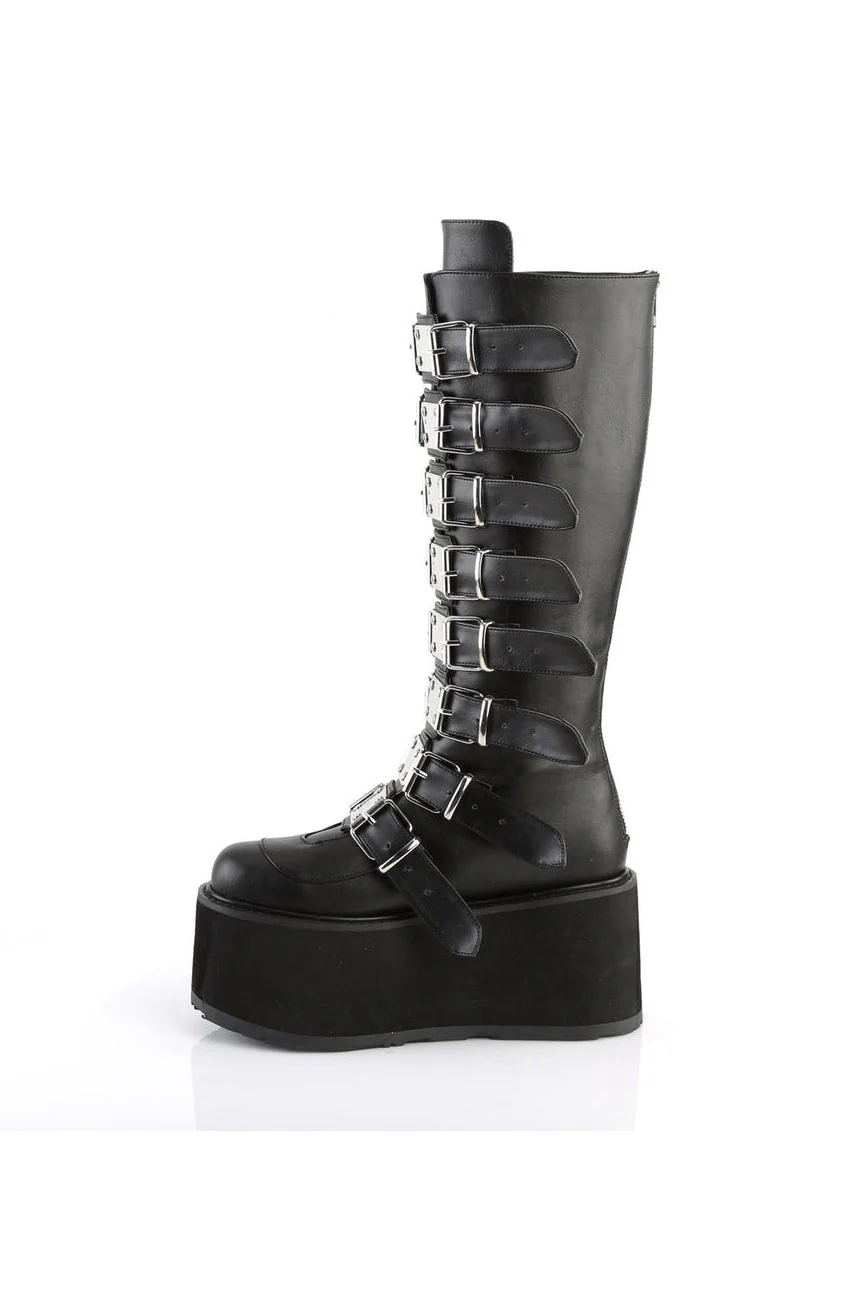 Queen of the DAMNED-318 Boots [Black Vegan Leather] - Image 3