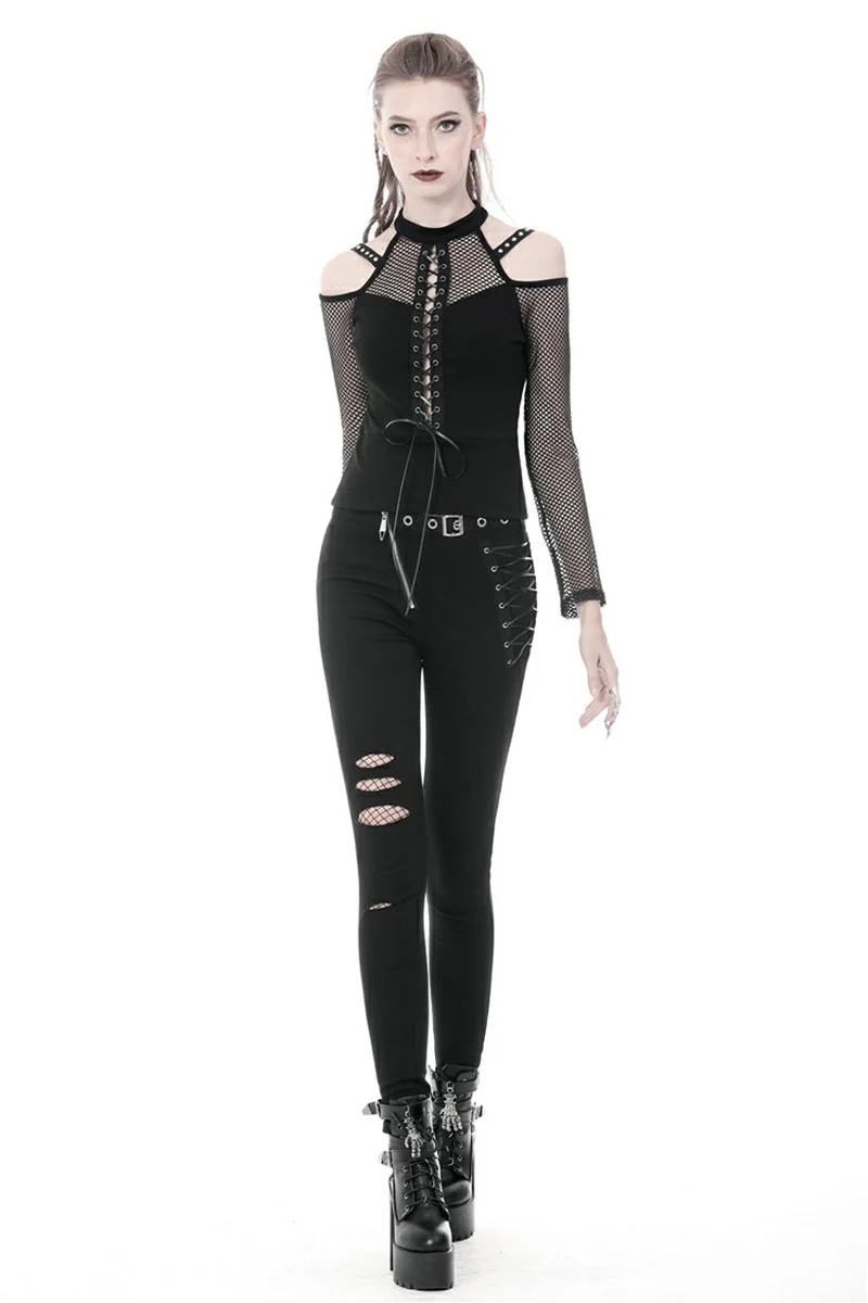 Queen of the Occult Fishnet Top - Image 7
