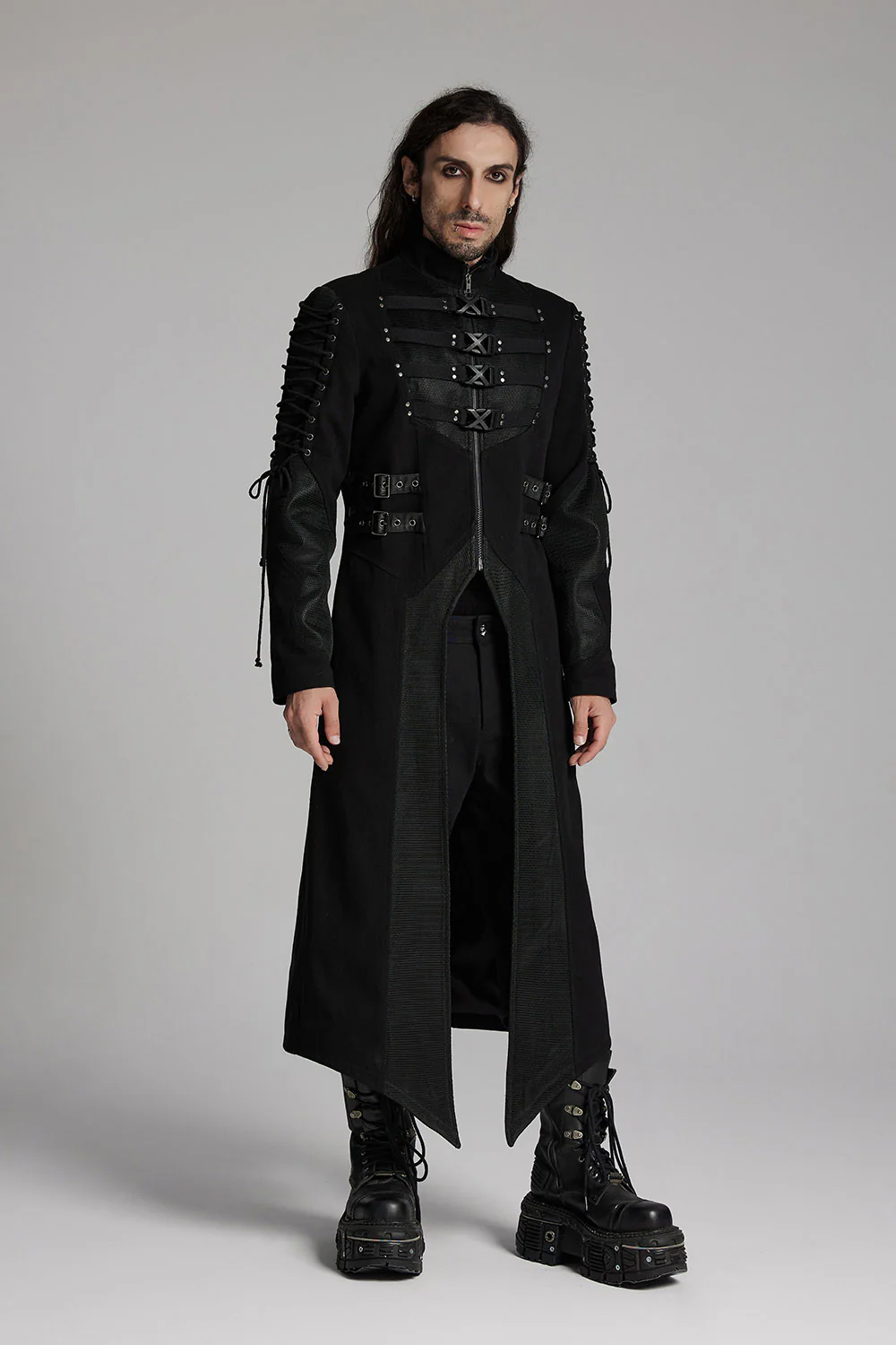 Rasputin Rivet Studded Trenchcoat - Image 2