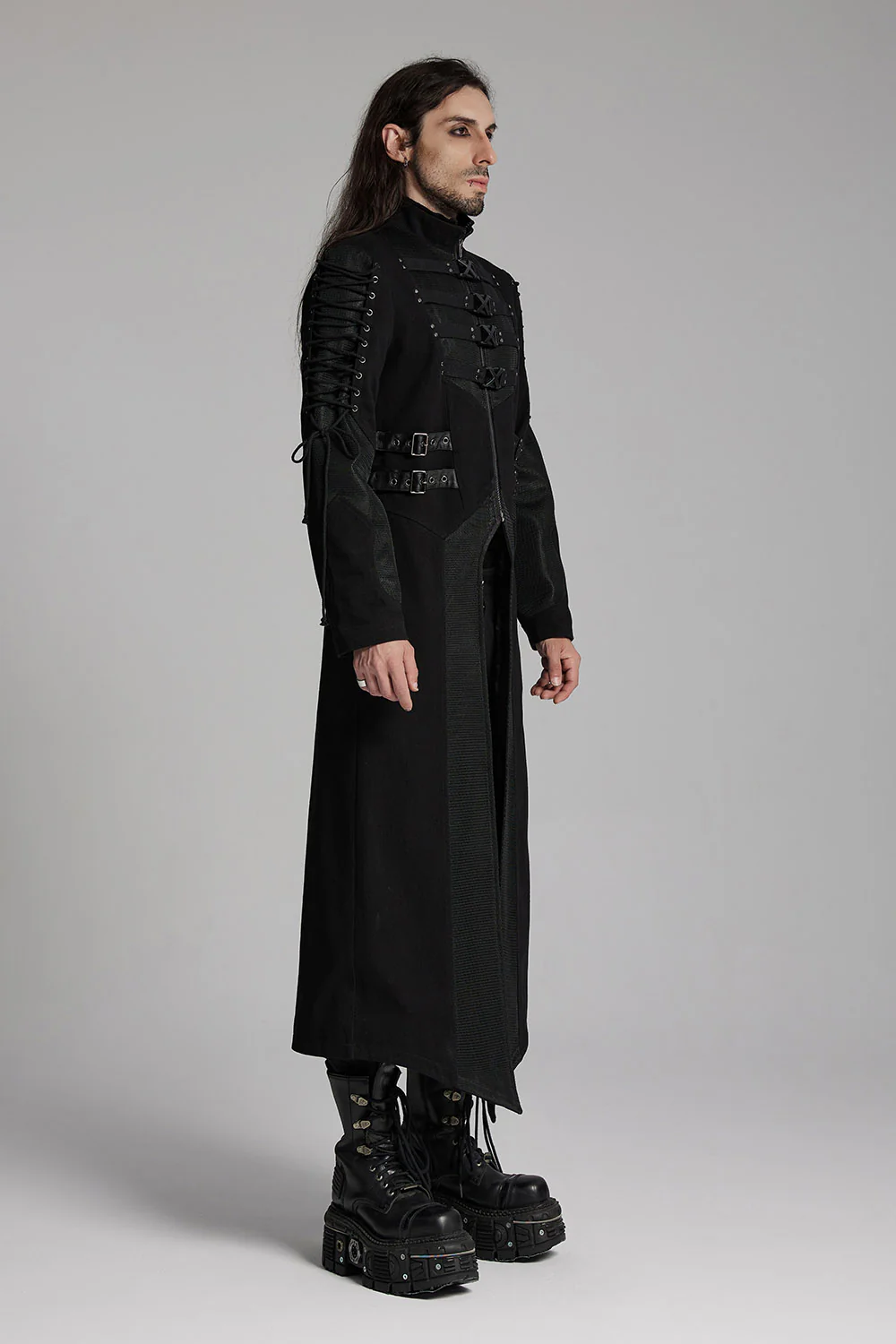 Rasputin Rivet Studded Trenchcoat - Image 3