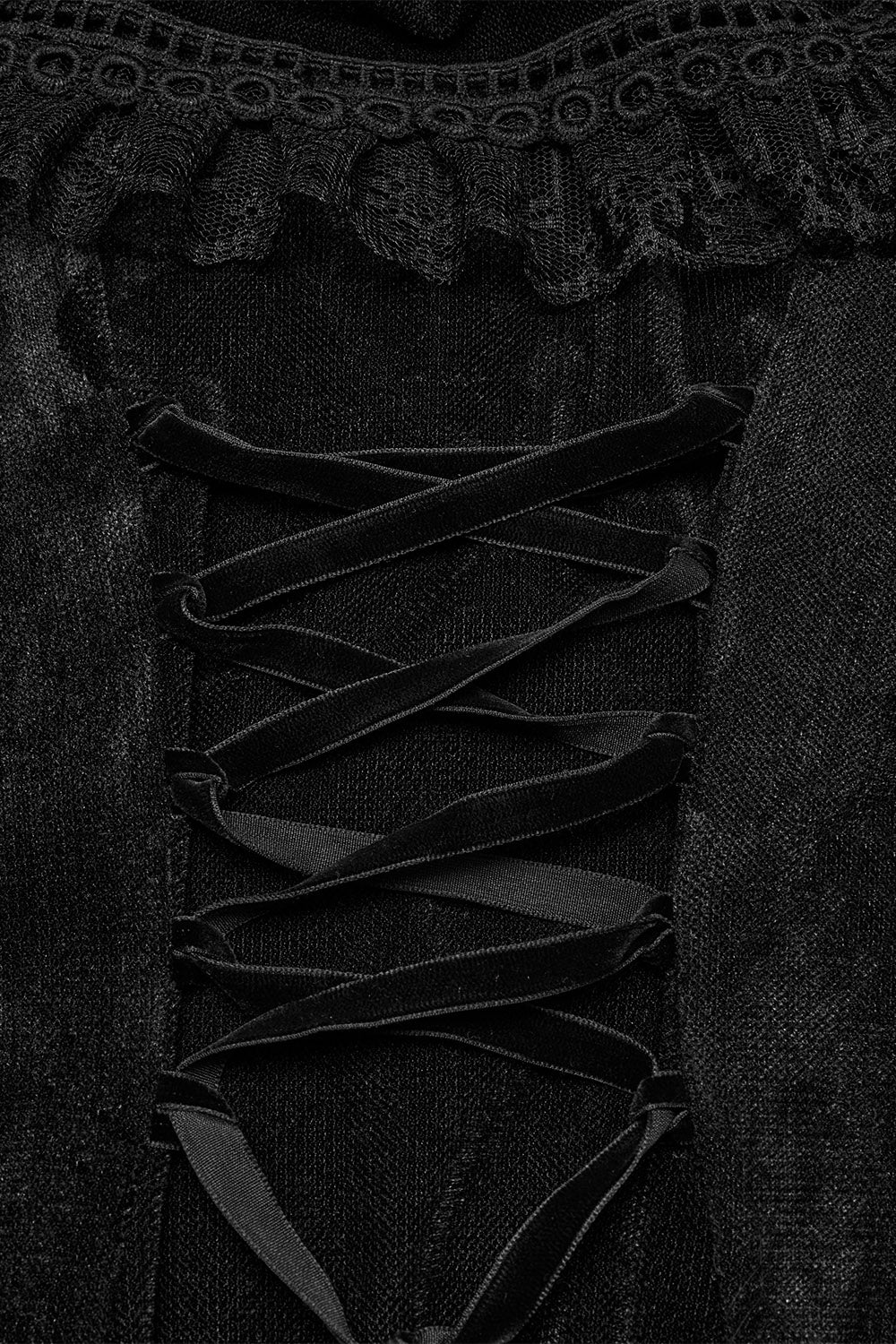 Reign Ruffled Mesh Off-the-Shoulder Dress - Image 9