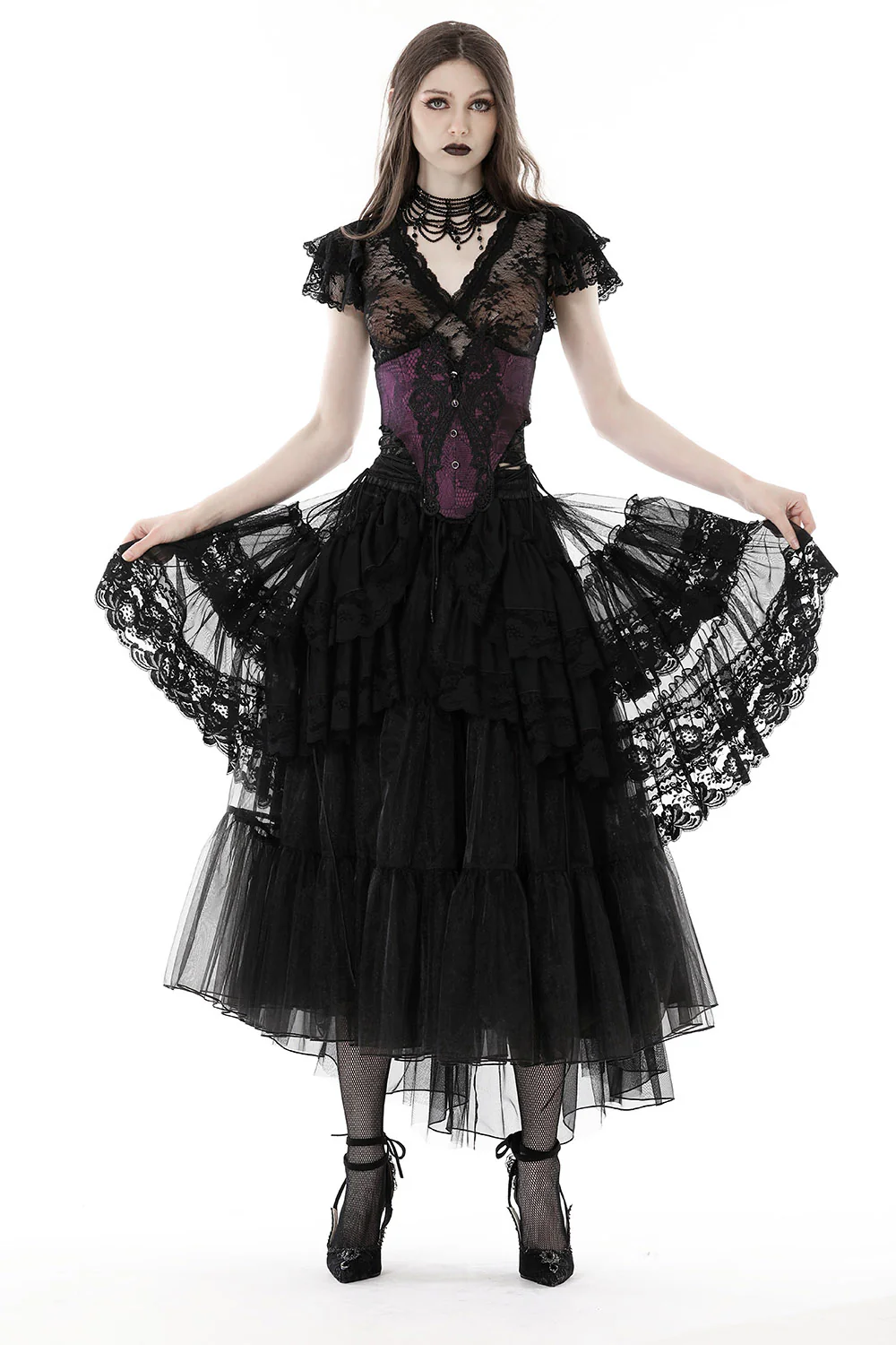 Ruffled Bustle Tulle Skirt - Image 2