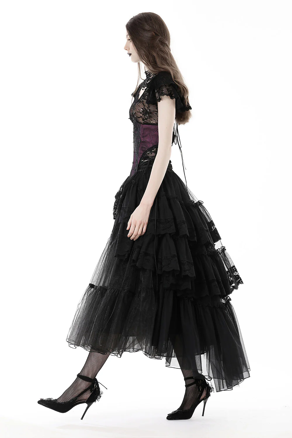 Ruffled Bustle Tulle Skirt - Image 3