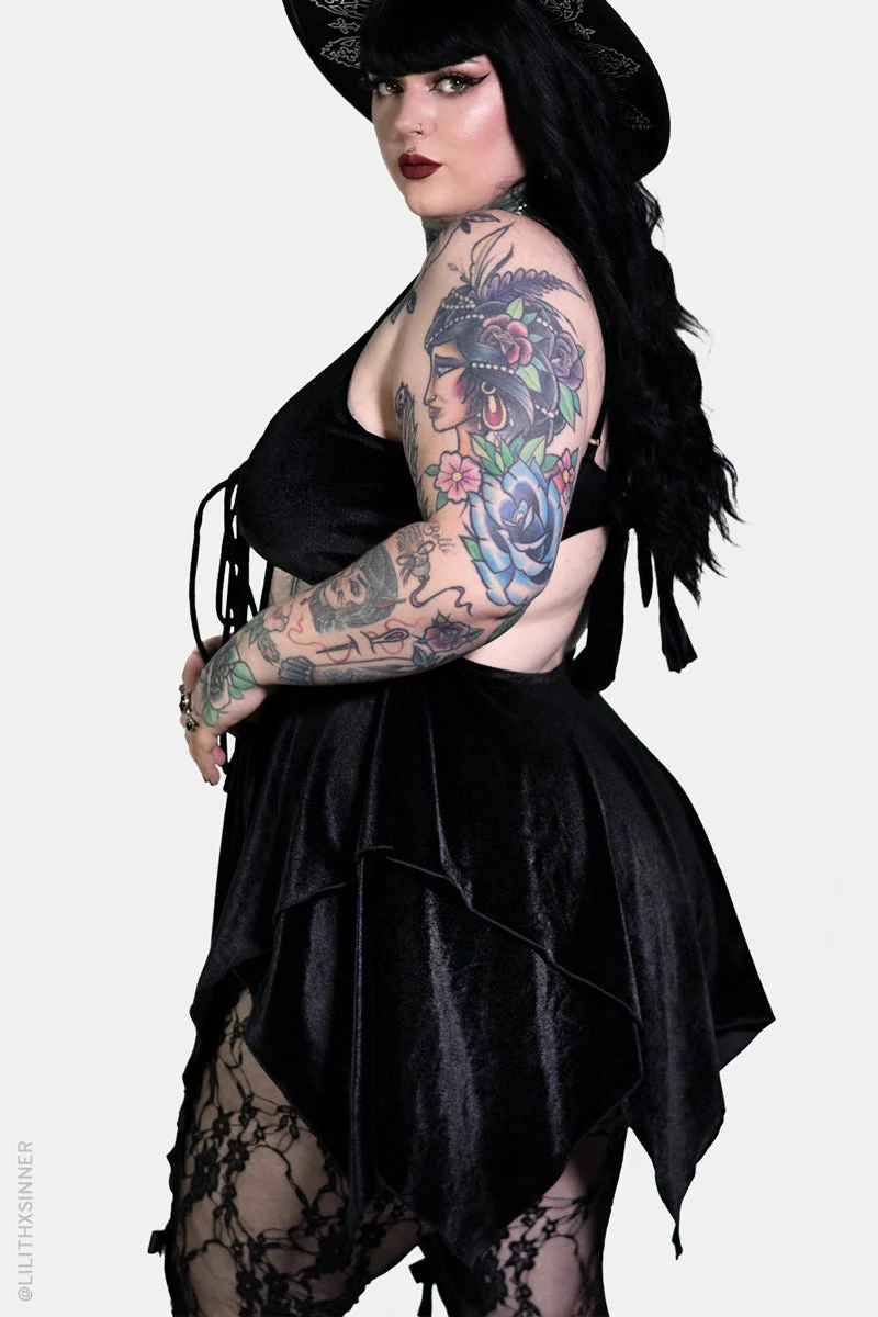 Sabbath Mini Dress [Black] - Image 2