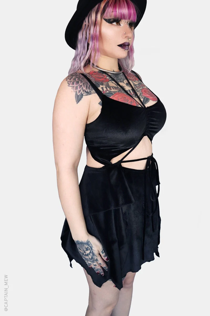 Sabbath Mini Dress [Black] - Image 6