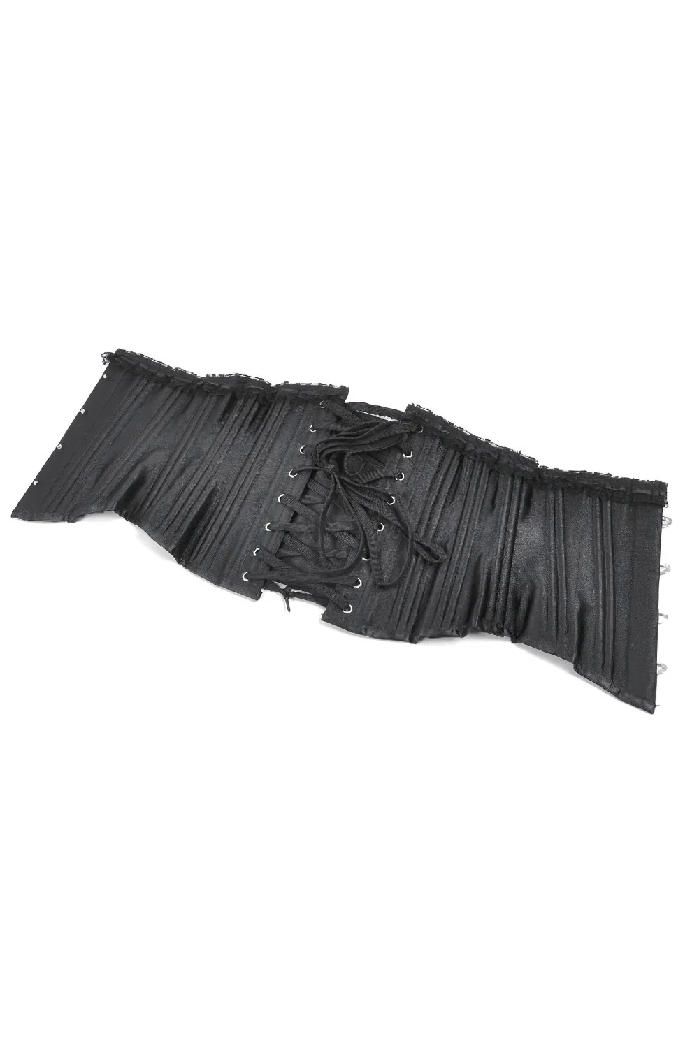 Satin Boudoir Ruffle Corset - Image 12