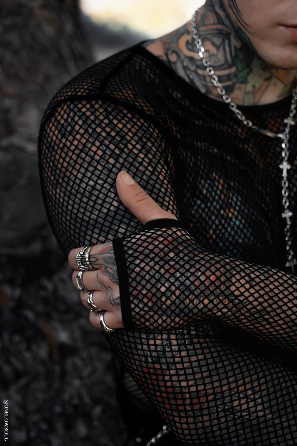 Shadowgrid Fishnet Shirt - Image 3
