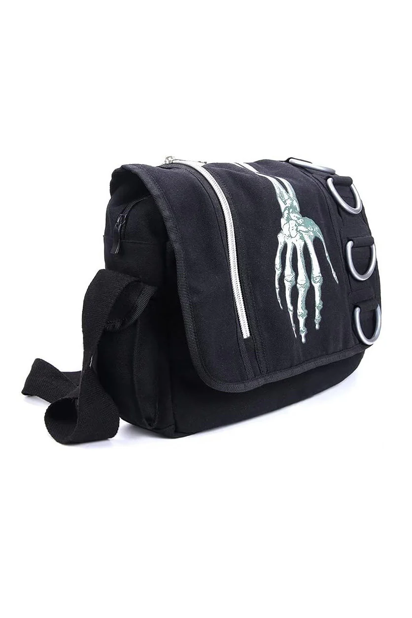 Skeleton Hand Messenger Bag - Image 3
