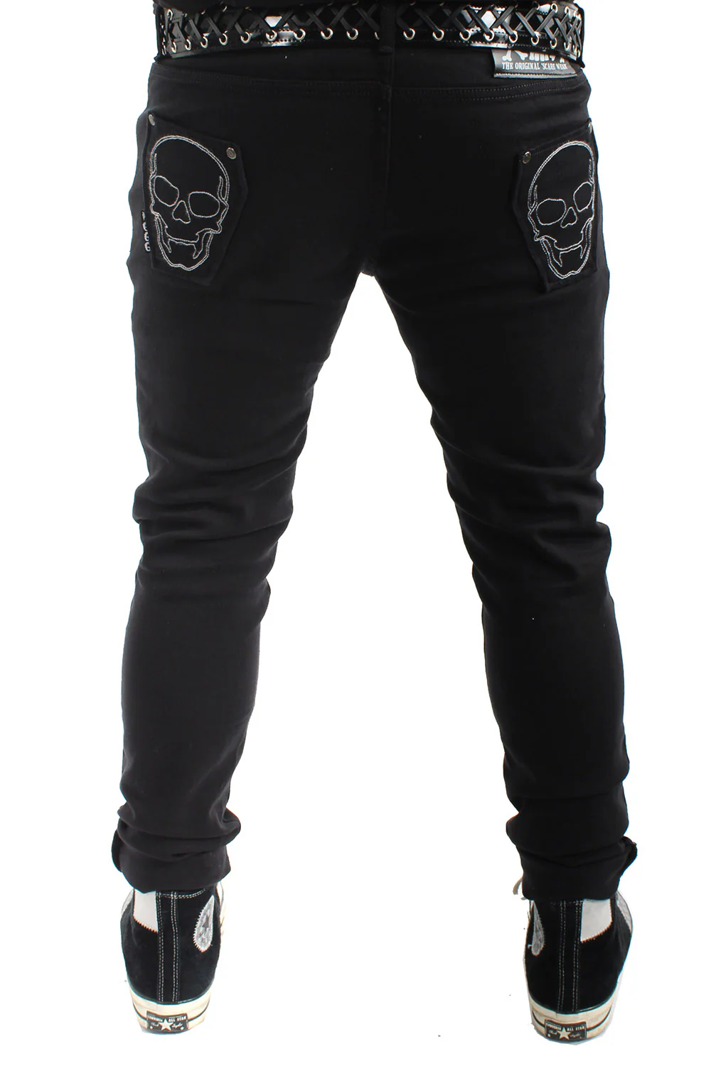 Skeleton Jeans [Unisex] [White Bone] - Image 6