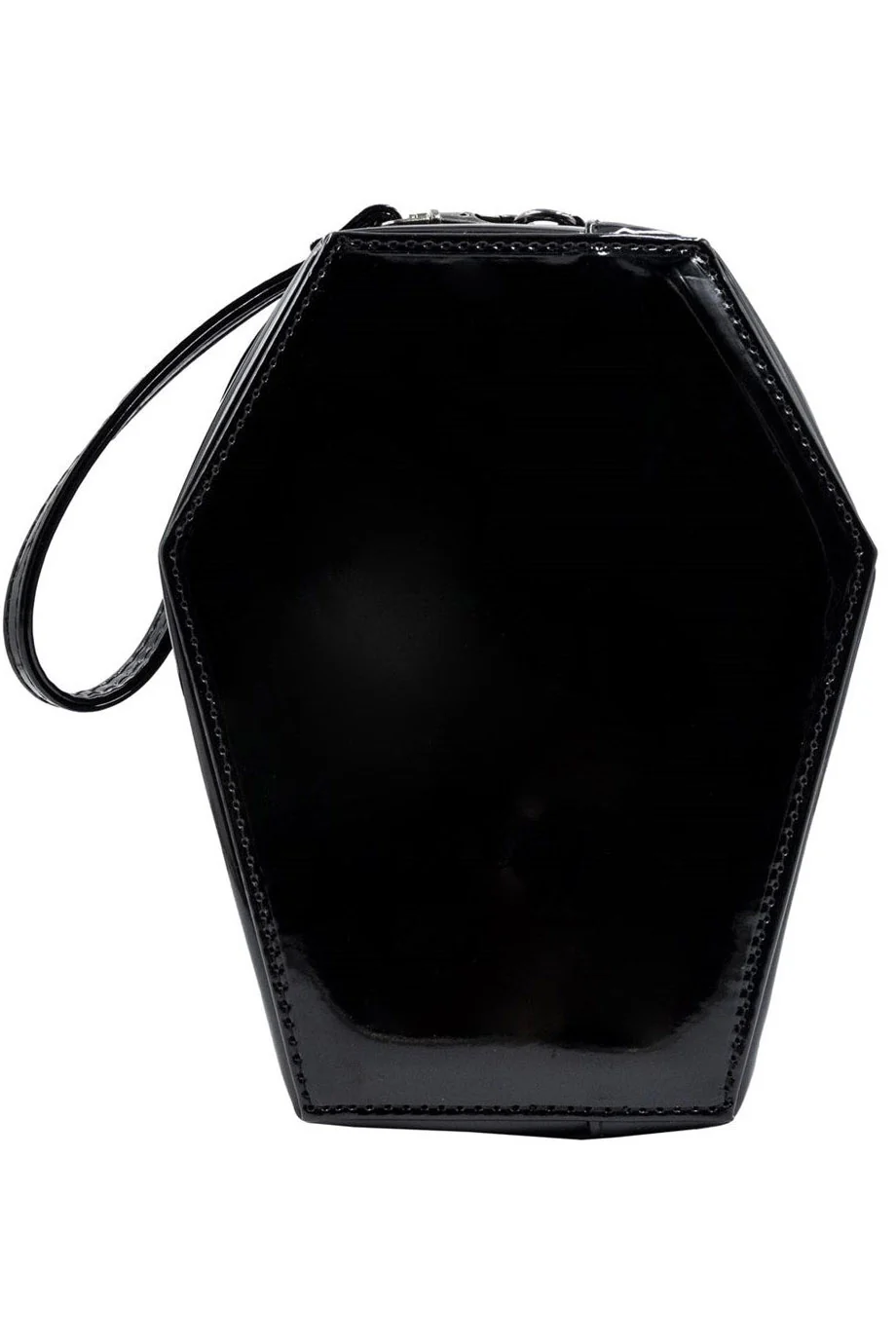 Skull and Crossbones Coffin Wristlet Purse - Image 3