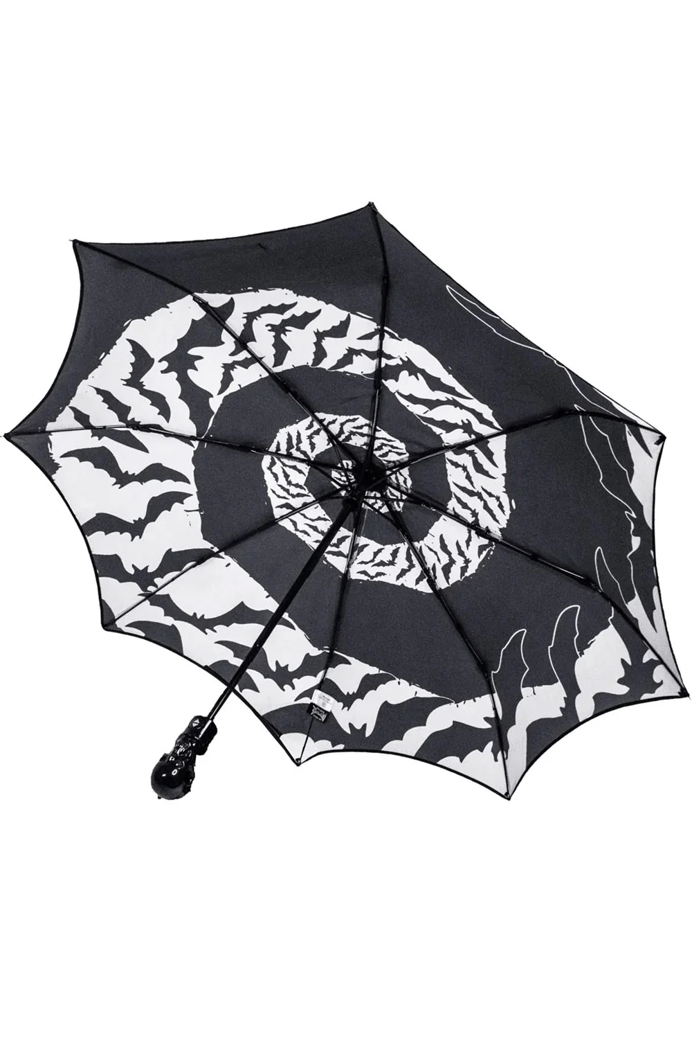 Skull Handle Bat Swirl Umbrella - Image 3
