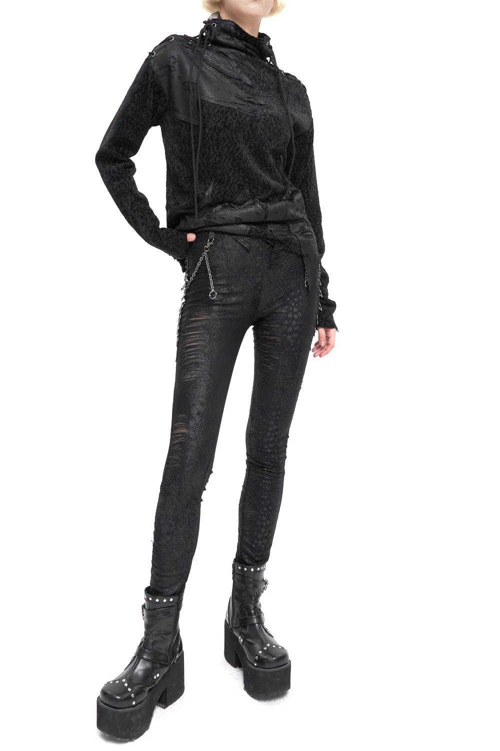 Snake Byte Shredded Leggings - Image 6