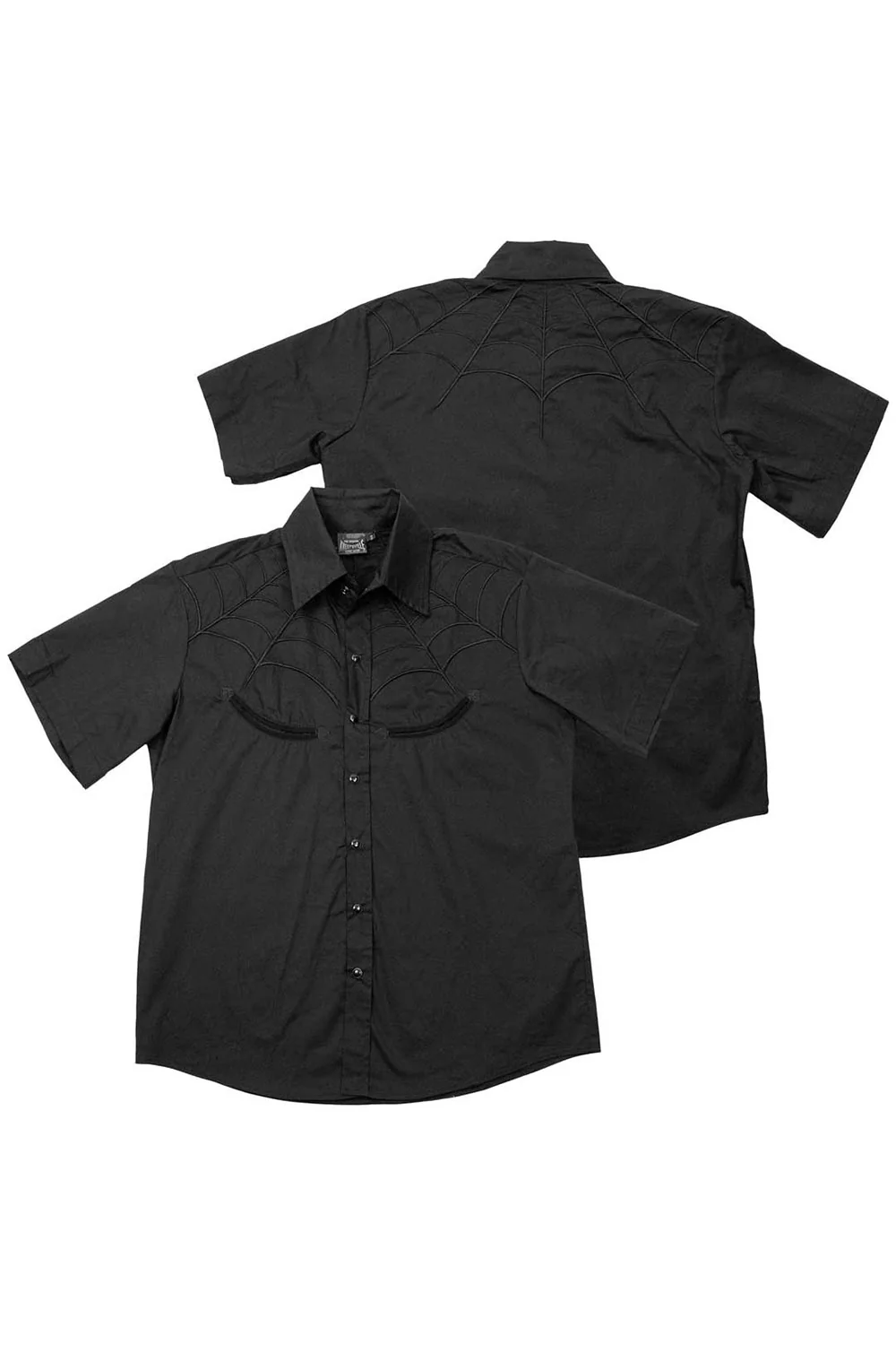 Spiderweb Black Western Shirt - Image 5