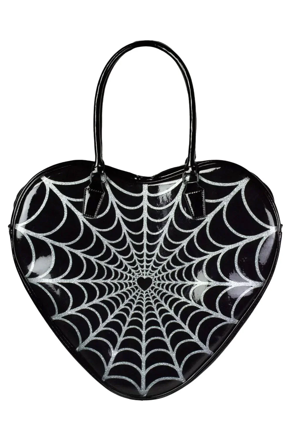 Spiderweb Sparkle Heart Bag - Image 2