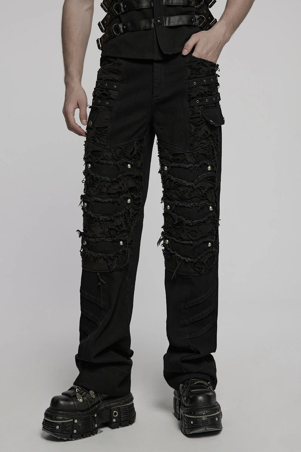 Spineshred Distressed Cargo Pants - Image 5