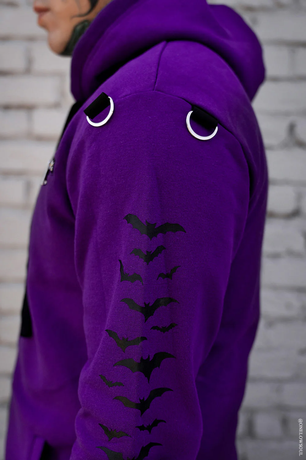 Split Mage Hoodie [Black/Purple] - Image 12