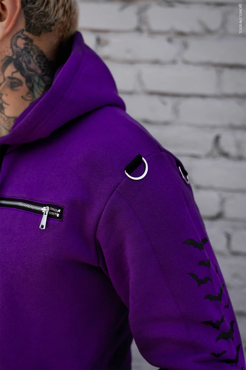 Split Mage Hoodie [Black/Purple] - Image 14
