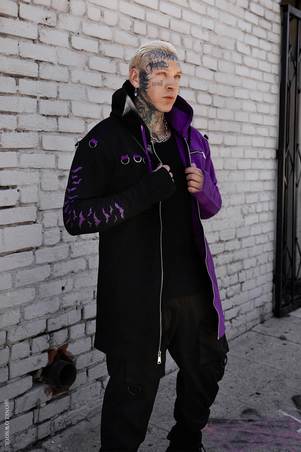 Split Mage Hoodie [Black/Purple] - Image 18