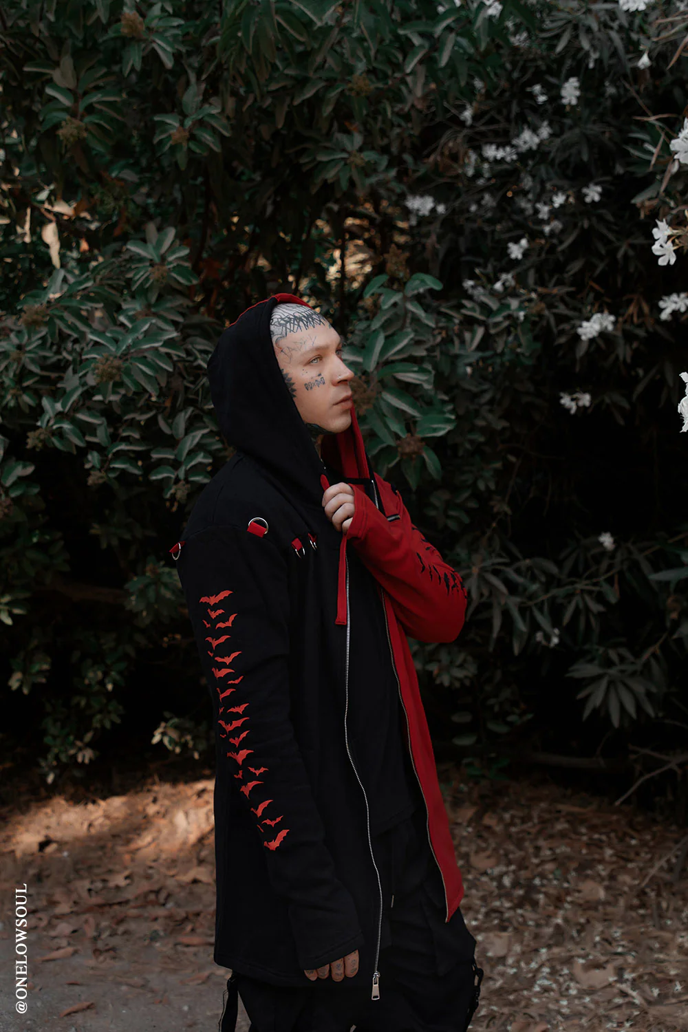 Split Mage Hoodie [Black/Red] - Image 11