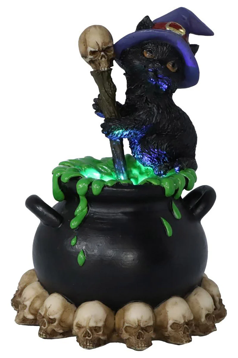 Spook Bubbling Cauldron Statue [Lights Up] - Image 3