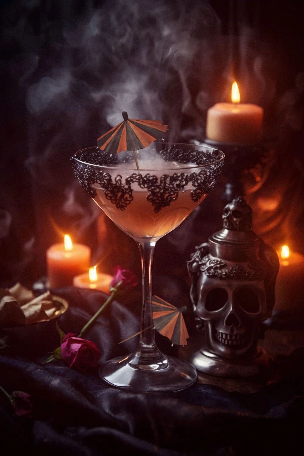 Spooky Cocktail Umbrellas [HARLEQUIN] [15 Pack] - Image 4