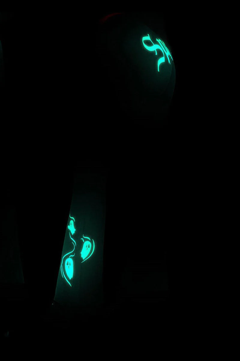 Spooky Ghost Glow Flare Leggings - Image 6