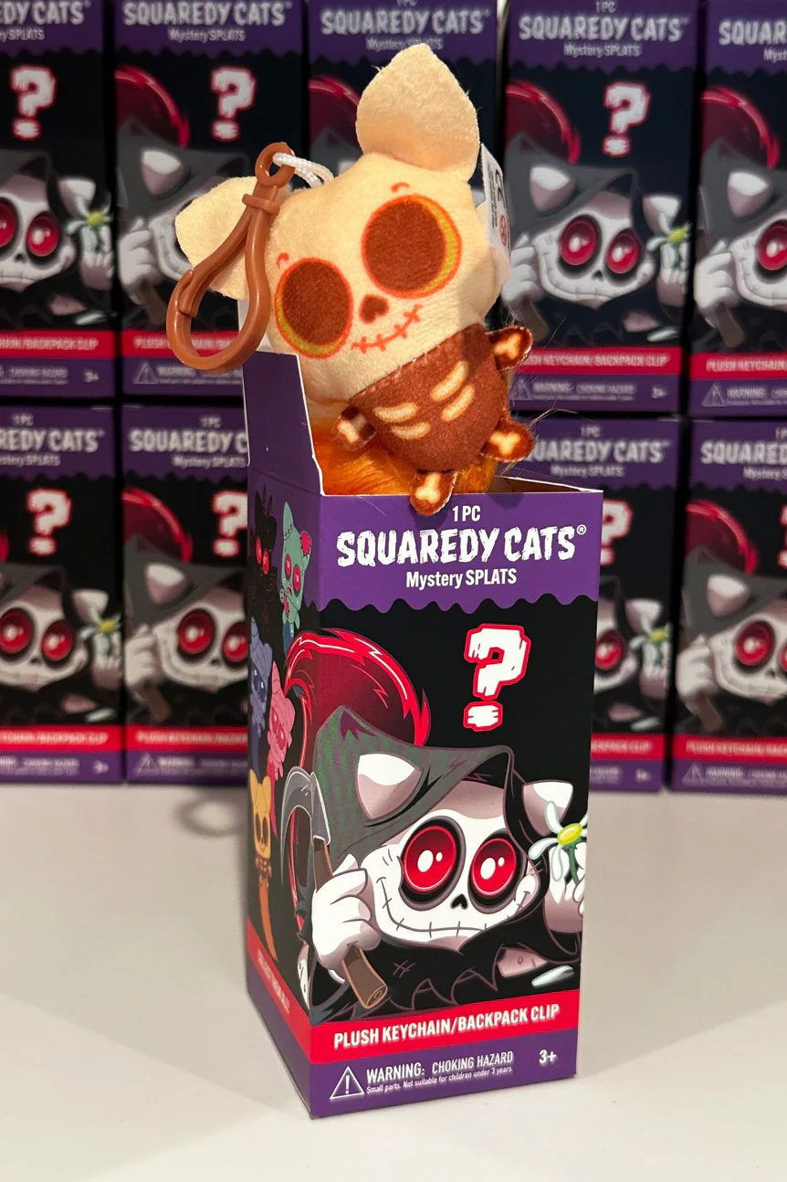 Squaredy Cats Mystery Splats Plush Keychain/Backpack Clip - Image 7