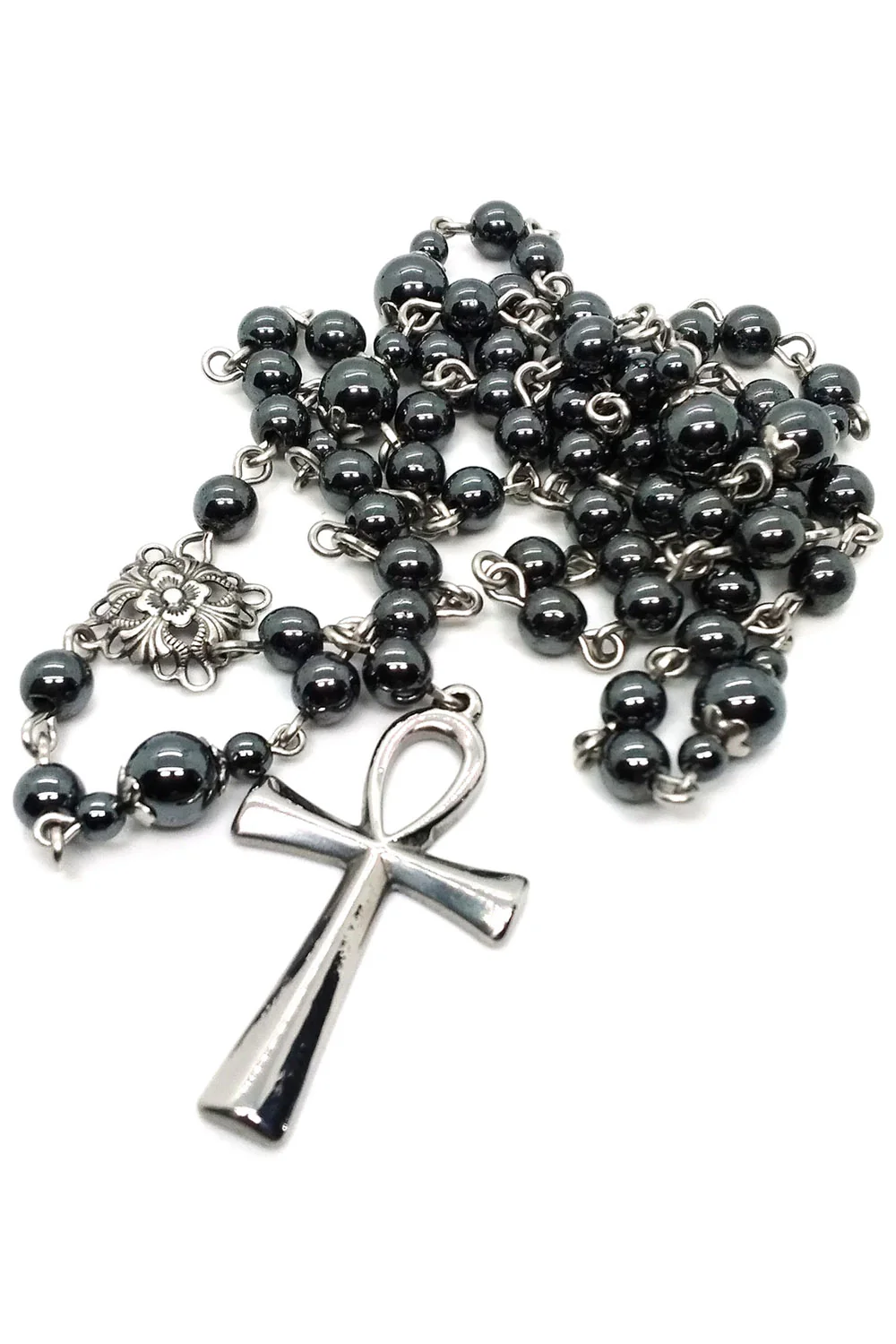 Steel Ankh Rosary - Image 2