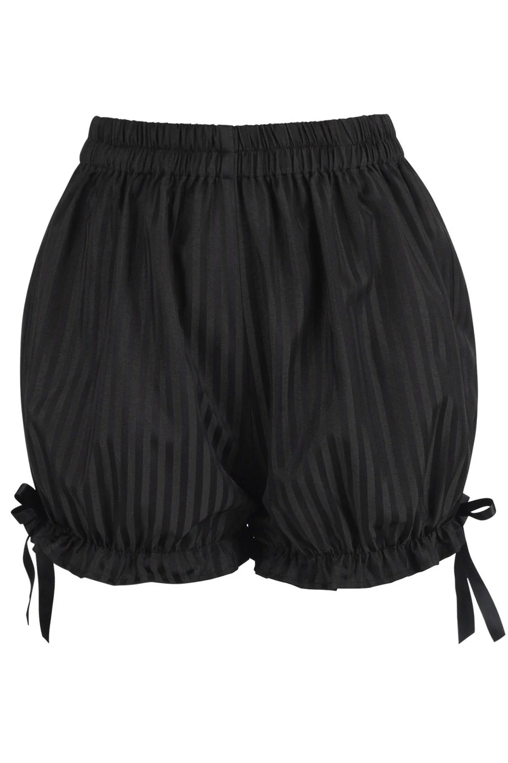 Striped Brocade Bloomers [Black] - Image 3