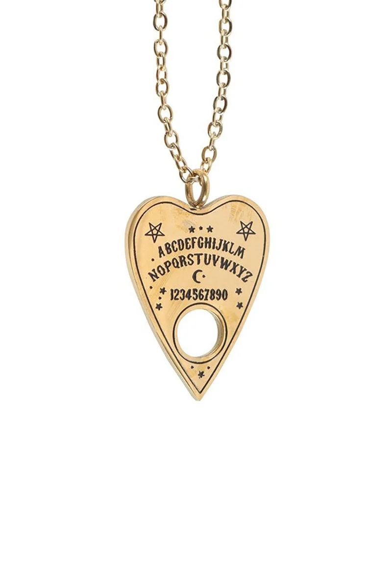 Talking Board Planchette Necklace on Greeting Card - Image 3