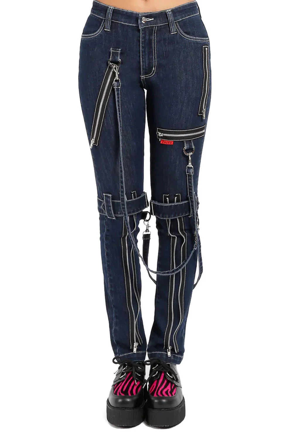 Tripp NYC Denim Bondage Pants - Image 5