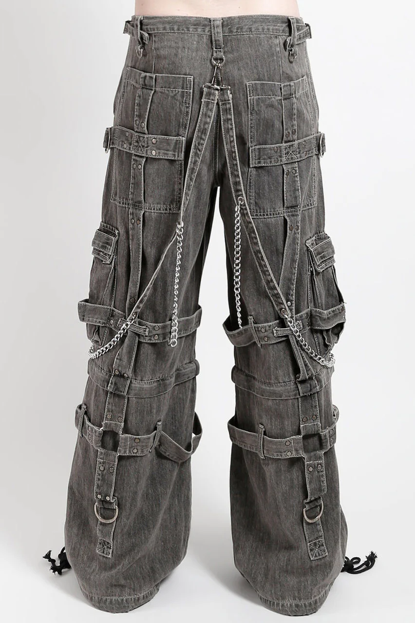 Tripp NYC Harness Dark Street Pants [Black Denim] - Image 3