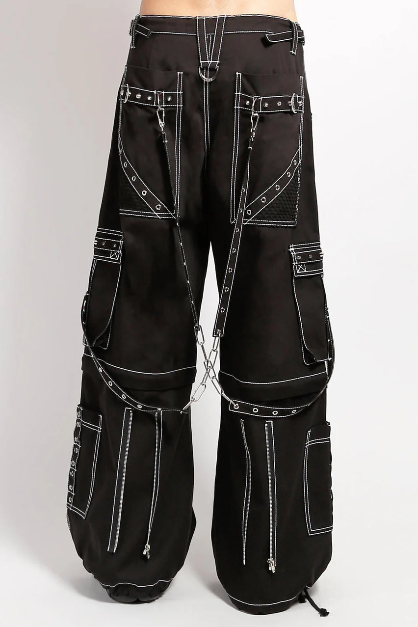 Tripp NYC Interlace Pants with White Stitch [BLACK/SILVER] - Image 4