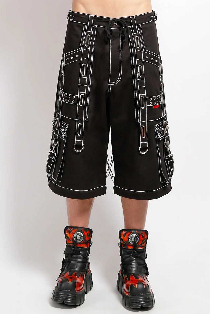 Tripp NYC Interlace Pants with White Stitch [BLACK/SILVER] - Image 6