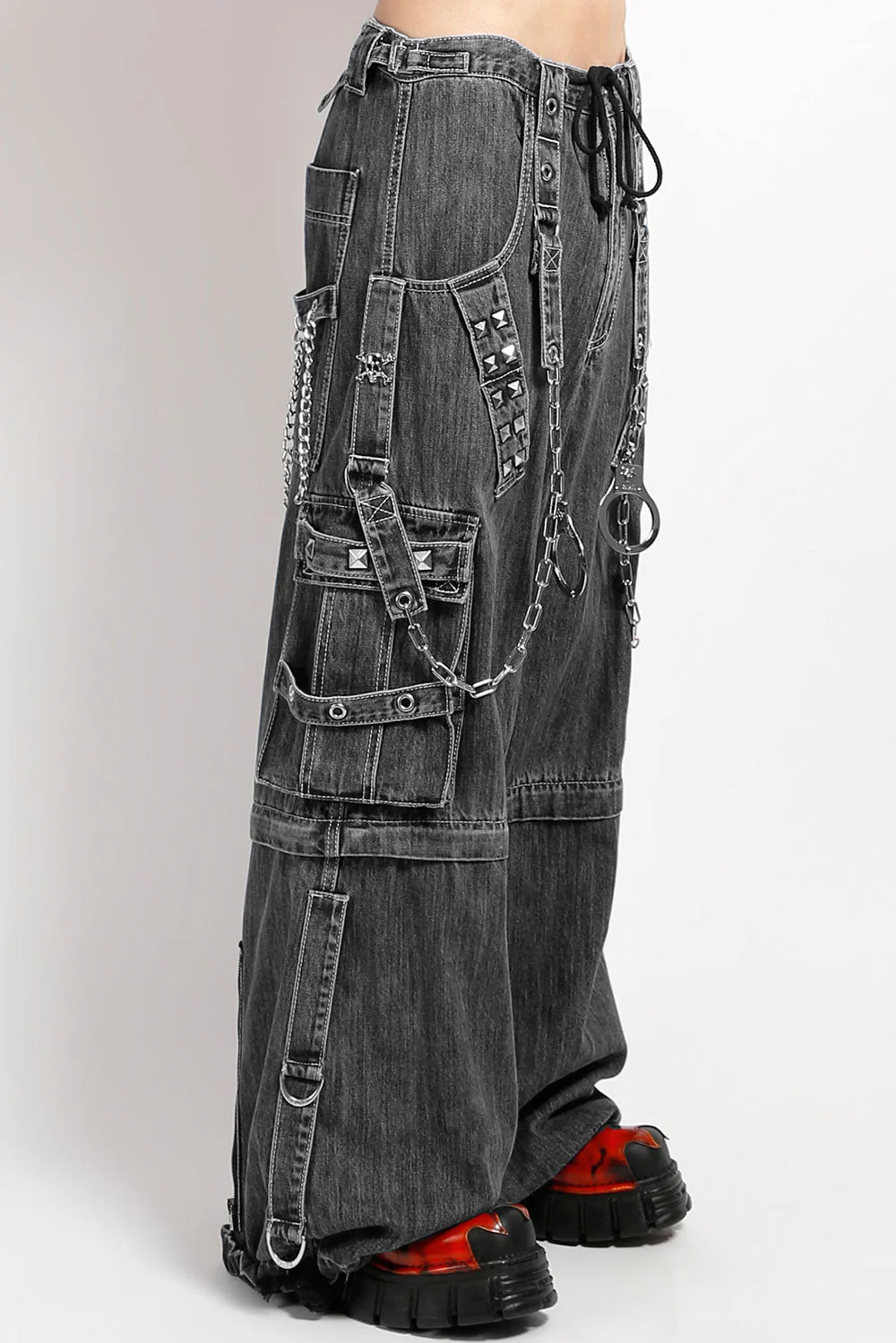 Tripp NYC Lock Up Pants [BLACK DENIM] - Image 3
