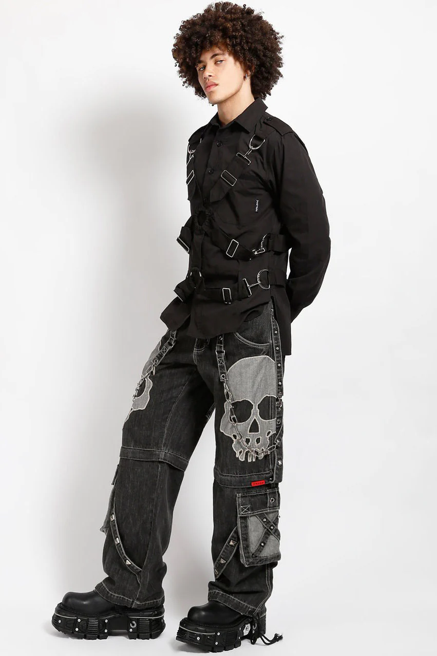 Tripp NYC Maximum Skull Pants [BLACK DENIM] - Image 3