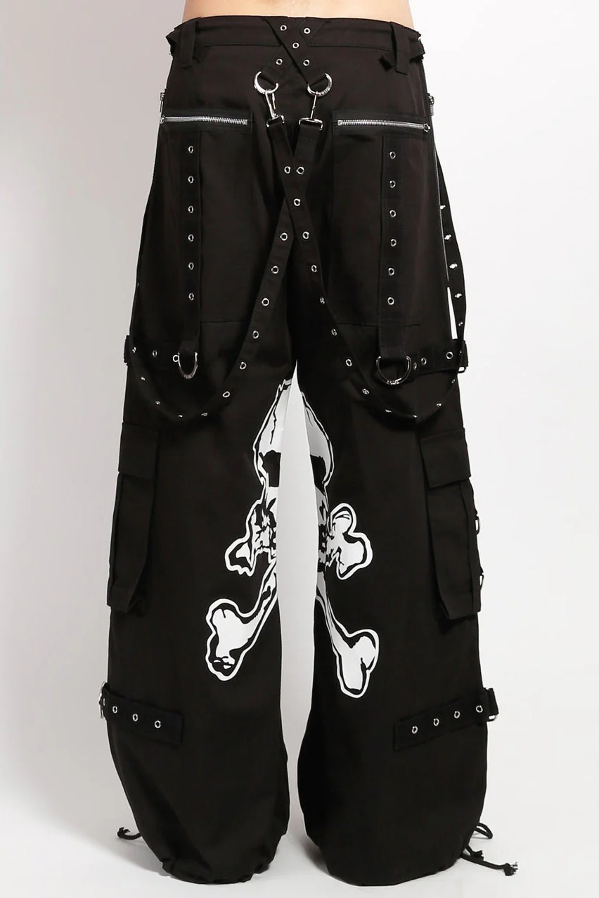 Tripp NYC Mega Skull Pants [BLACK/WHITE] - Image 3