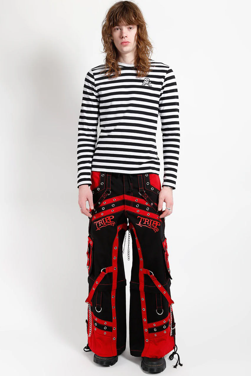 Tripp NYC Off Track Pants [Black/Red] - Image 7