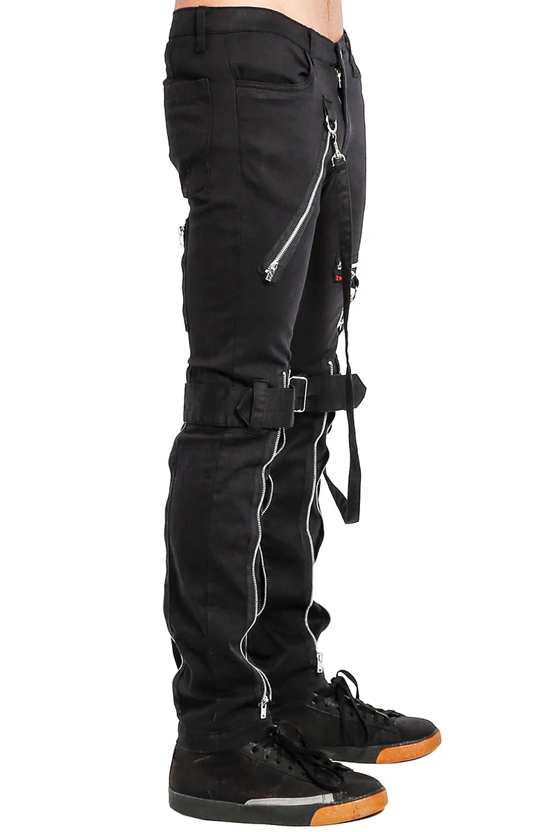 Tripp NYC Strap Zipper Bondage Pants [Black] - Image 4